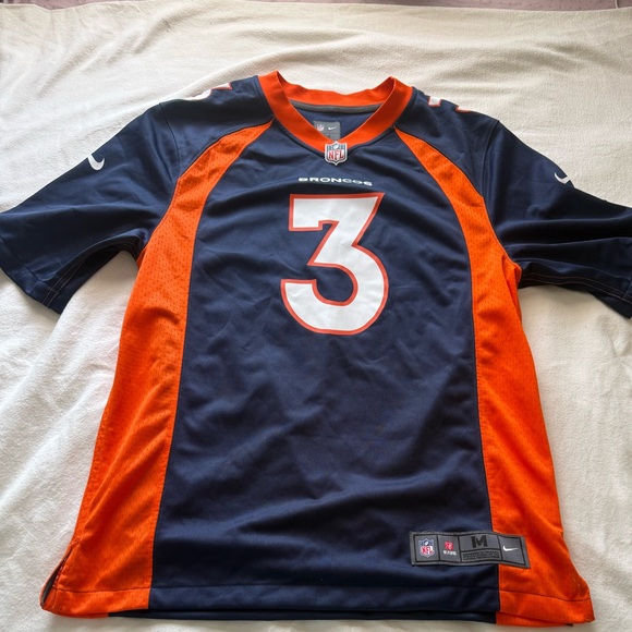 NFL Other - NFL Navy and Orange Jersey with Logo Patch